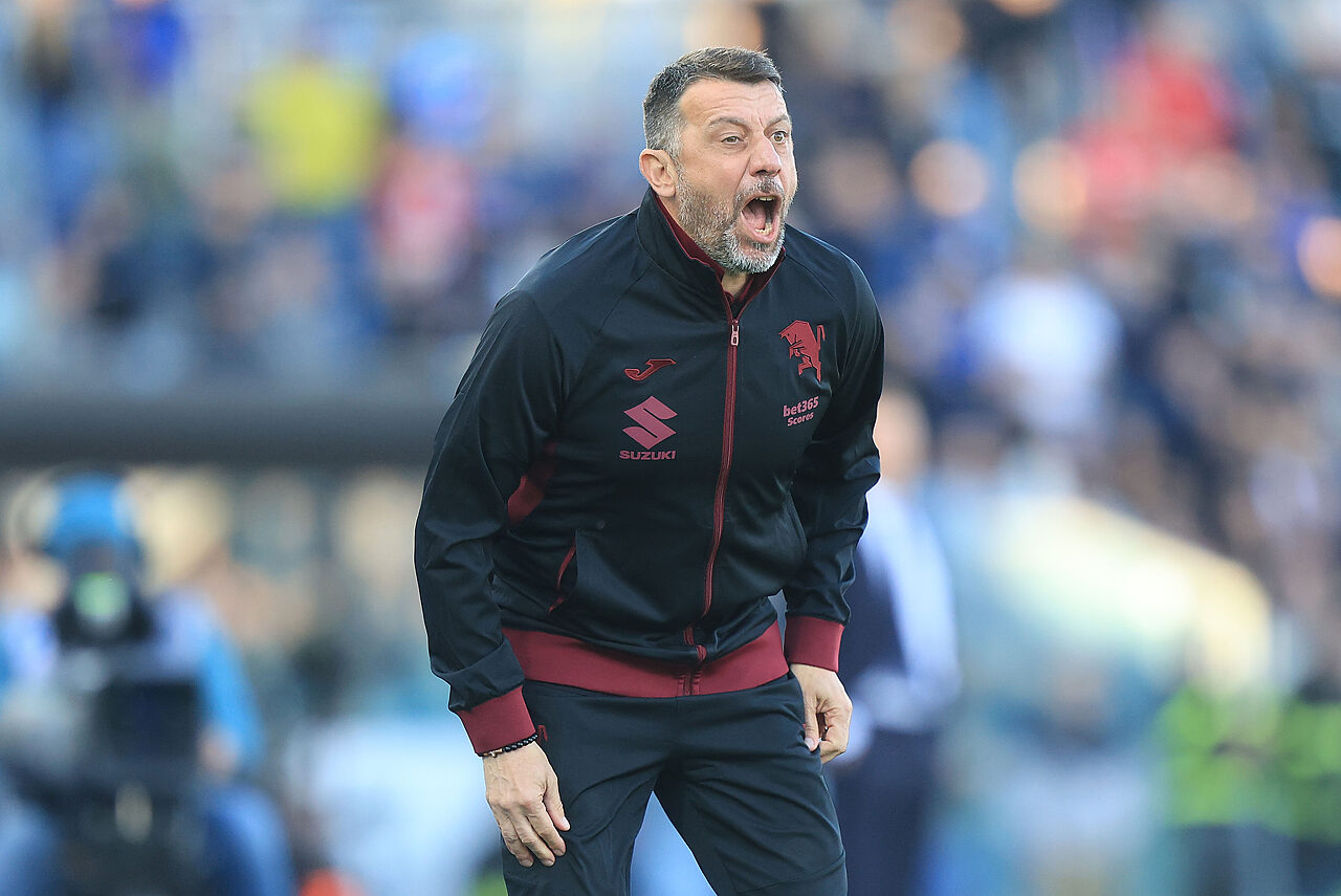 Roberto D'Aversa in conferenza Torino Inter