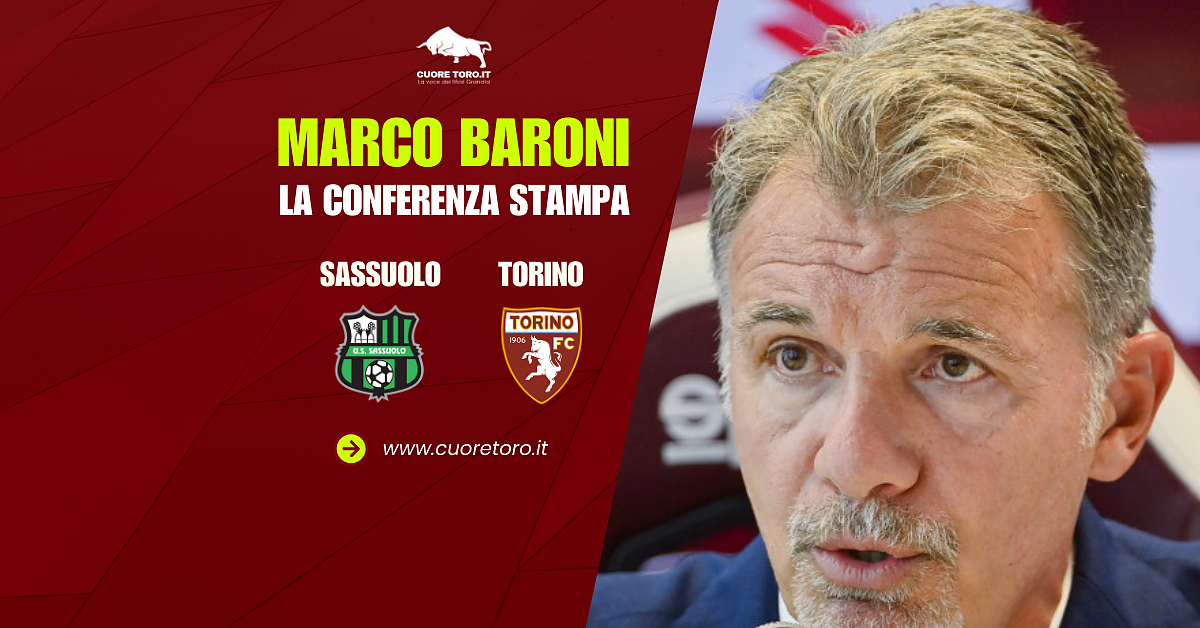 Sassuolo Torino, conferenza stampa Marco Baroni