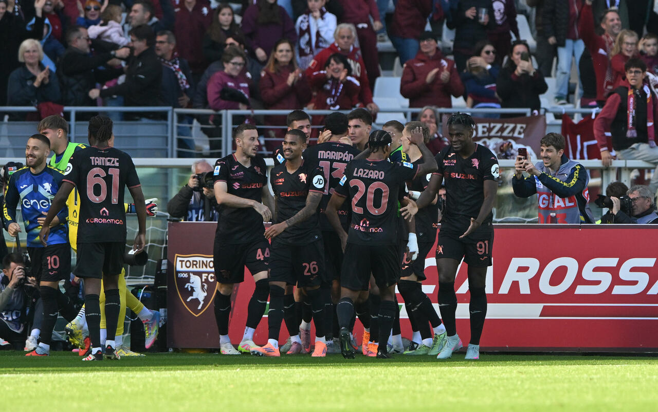 Torino Genoa, esultanza granata