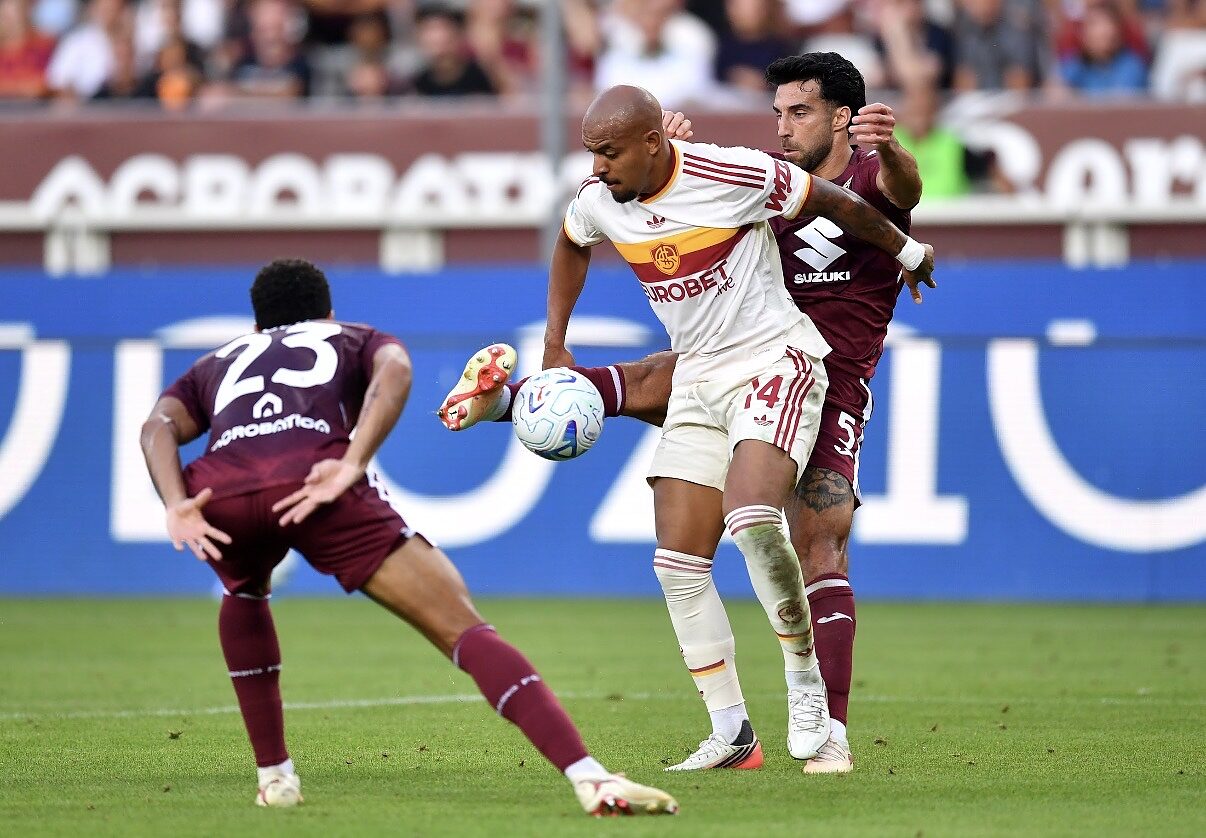 Torino Roma Gol del vantaggio di Malen