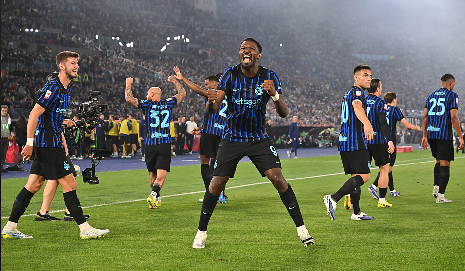 Coppa Italia, festeggia Thuram - Lazio Inter