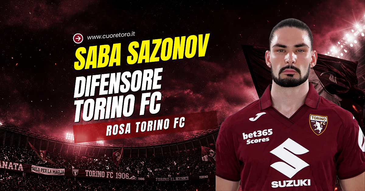 Saba Sazonov, difensore del Torino Fc