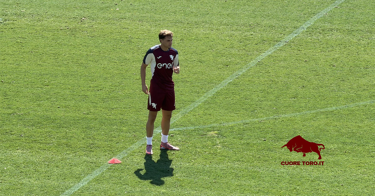 Gaetano Oristanio, allenamento al Filadelfia