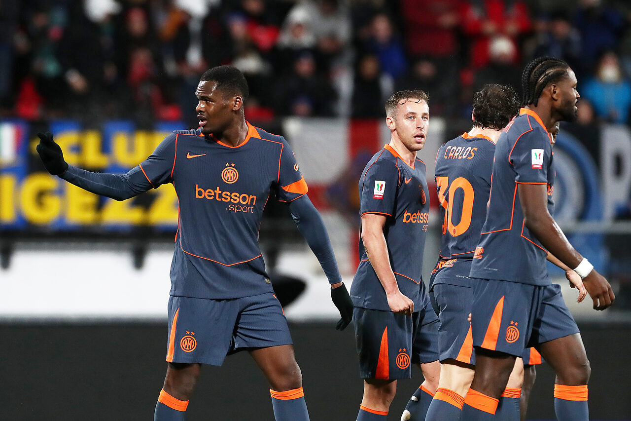 Ange-Yoan Bonny, suo il gol del vantaggio in Inter Torino di Coppa Italia