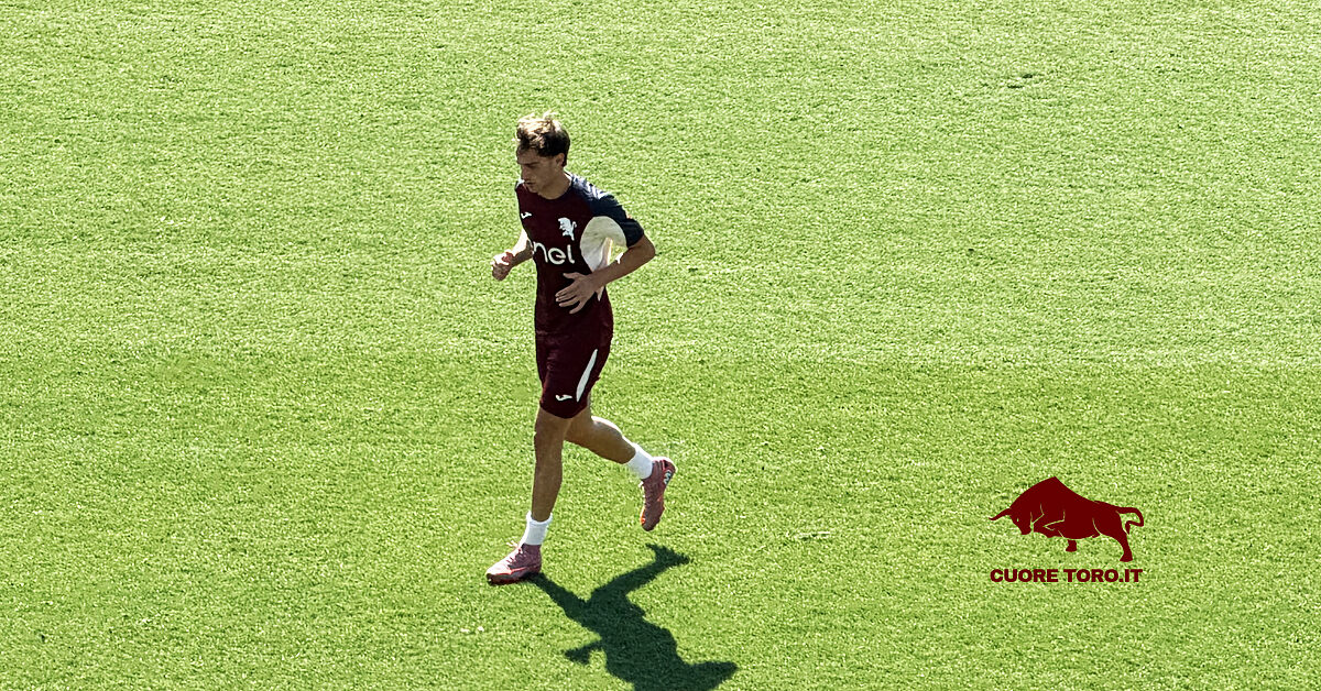 Gaetano Oristanio, allenamento al Filadelfia