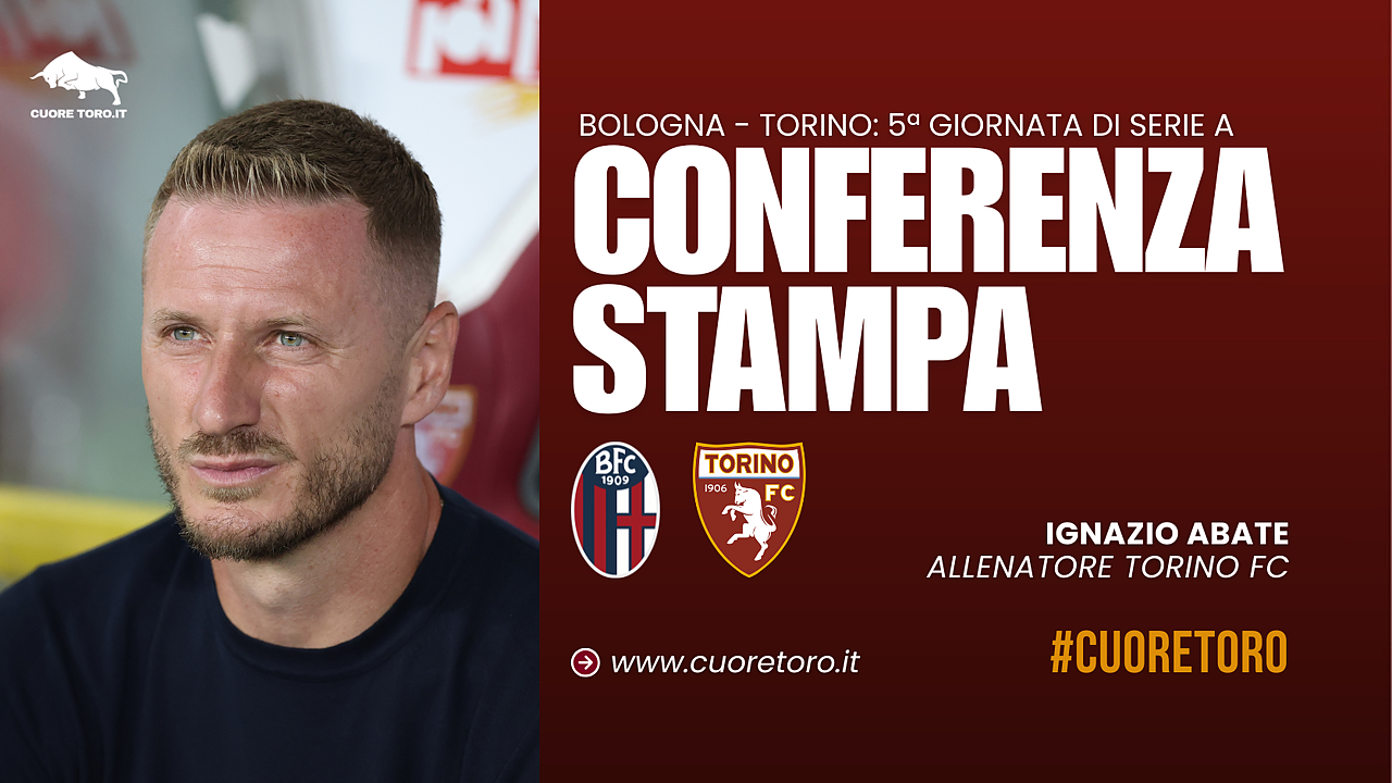 Abate: “Il Torino sta creando un’anima. Bologna importantissima, i ragazzi meritano una vittoria”