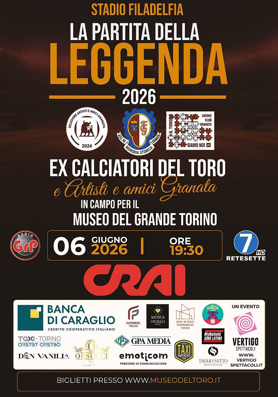 Locandina La partita della Leggenda 6 giugno 2026