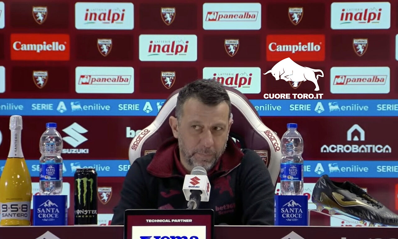 Roberto D'Aversa in conferenza stampa - Torino