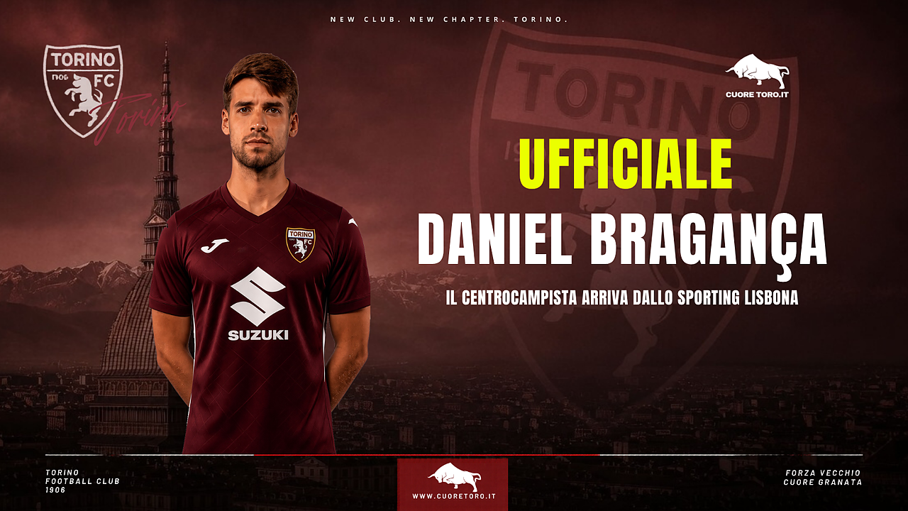 Ufficiale: Daniel Bragança al Torino FC dallo Sporting Lisbona