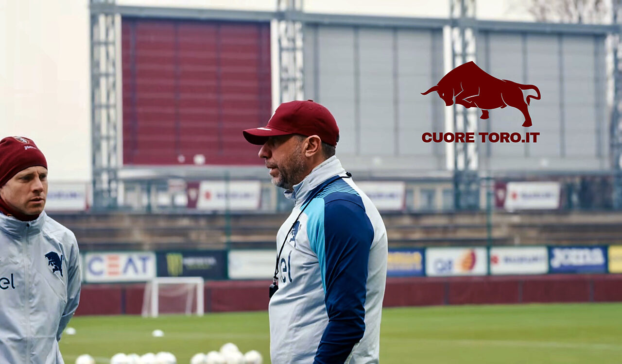Roberto D'Aversa, allenamento al Filadelfia - Torino