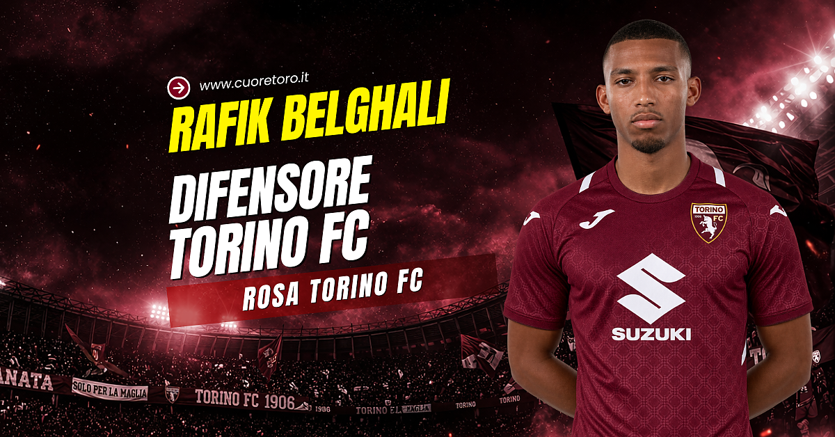 Rafik Belghali, difensore del Torino FC
