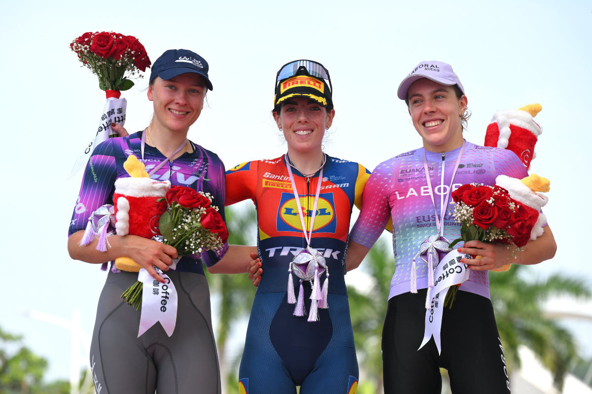 Il podio del Tour of Guangxi 2025 ©UCI WWT-GettySport