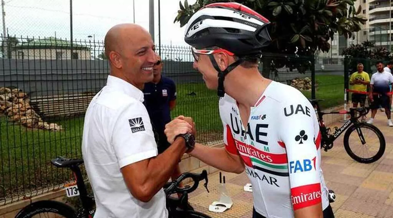 Joxean Fernández Matxin con Pogačar