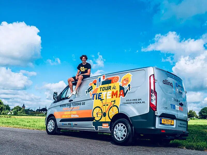 Bas Tietema, fondatore di Tour de Tietema, canale YouTube da cui è nato il team ora Unibet Rose Rockets ©Bas Tietema