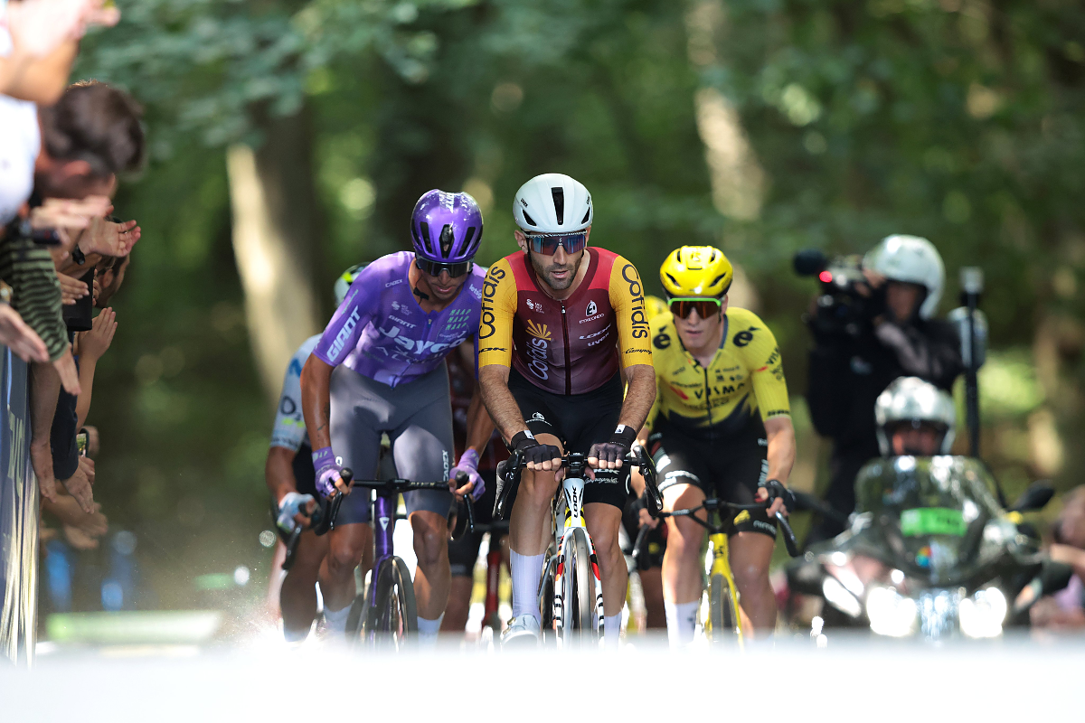 Ben Thomas in testa al gruppetto in fuga ©GettySport (Da Cofidis)
