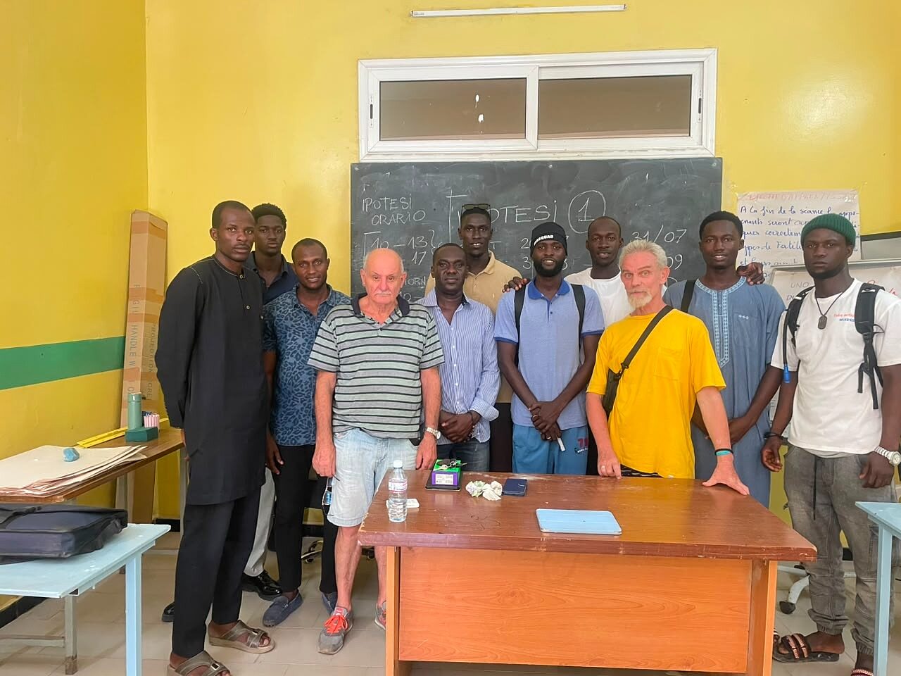 Il gruppo di studenti del progetto di formazione per migranti ©Carlo Motta