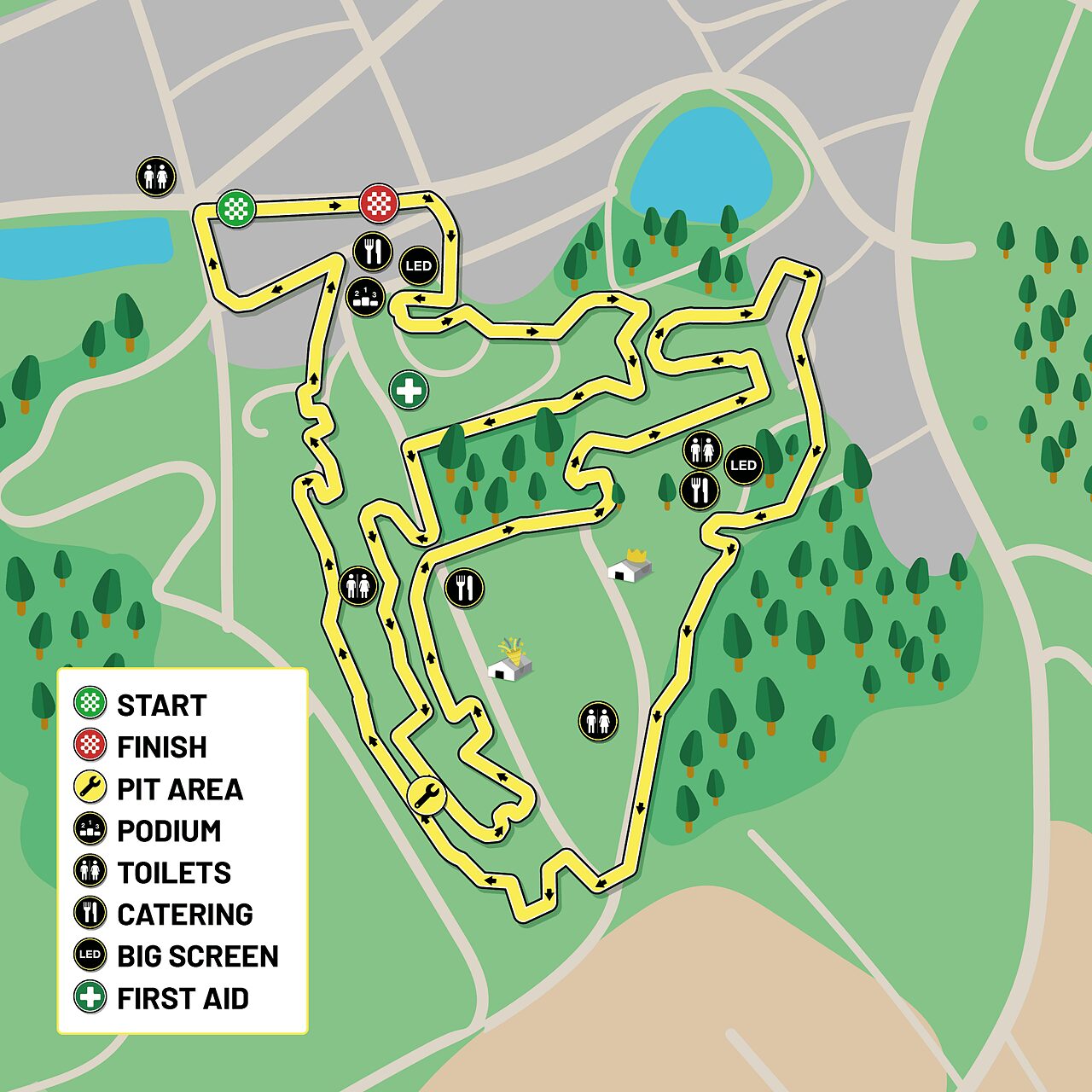 Il percorso del Druivencross di Overijse © Superprestige