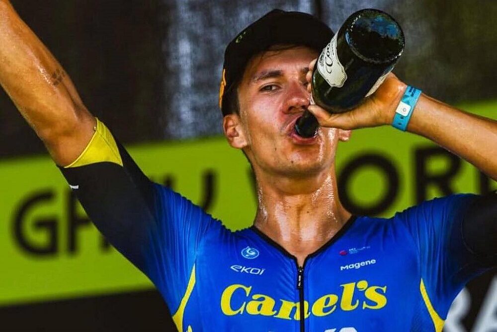 Sebastian Brenes festeggia il successo al Gran Premio New York