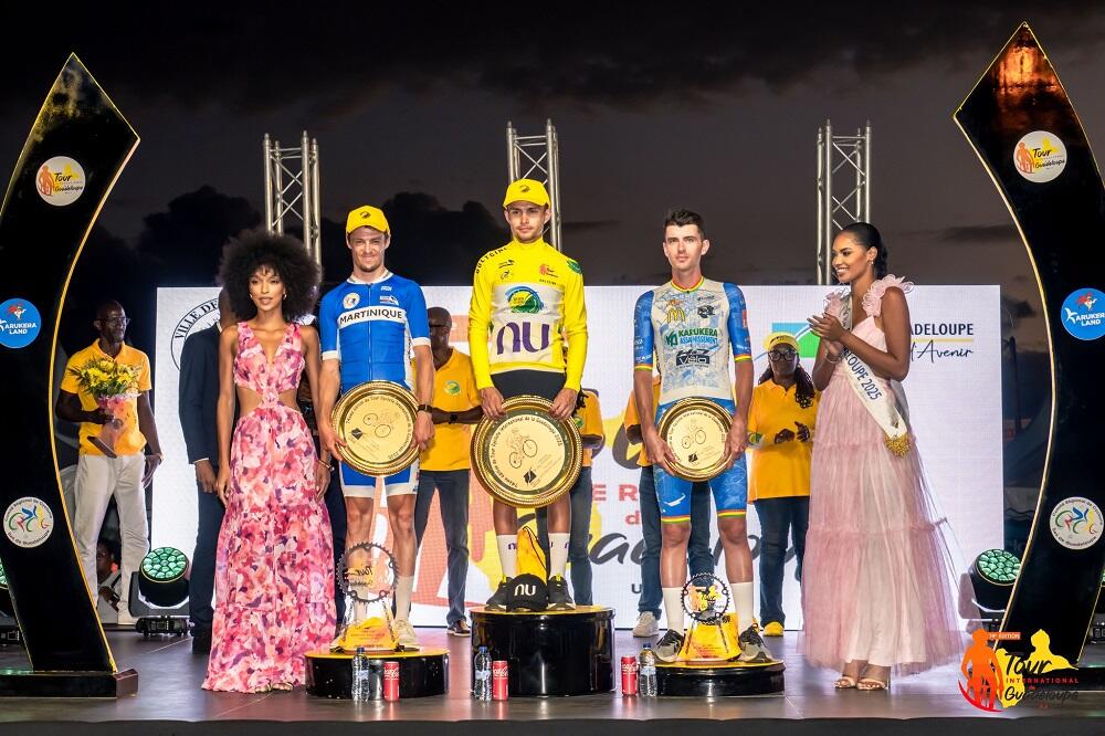 Il podio finale del Tour de la Guadeloupe