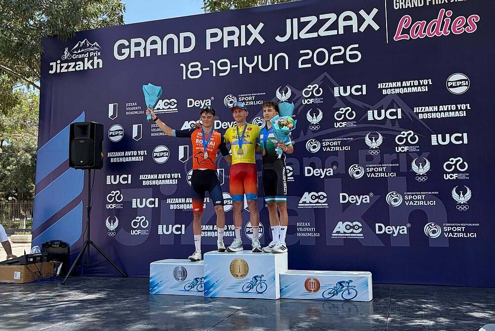 Il podio finale del Grand Prix Jizzakh