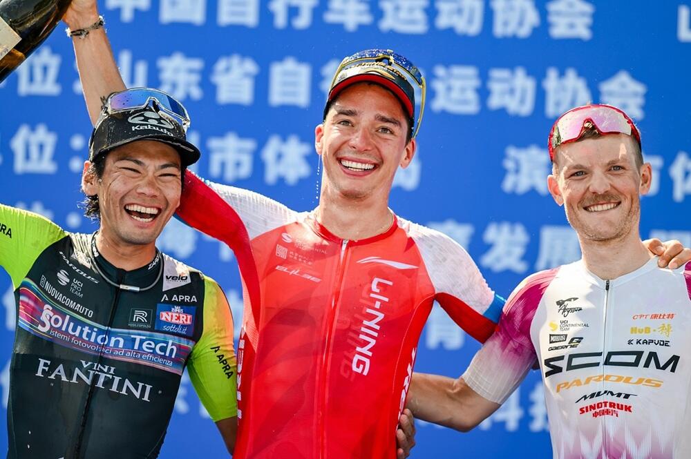 Il podio del Tour of Binzhou