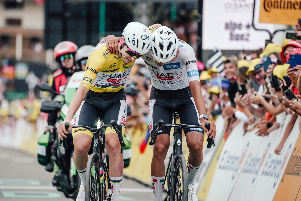Pogačar e Del Toro sul traguardo ©Tour de France