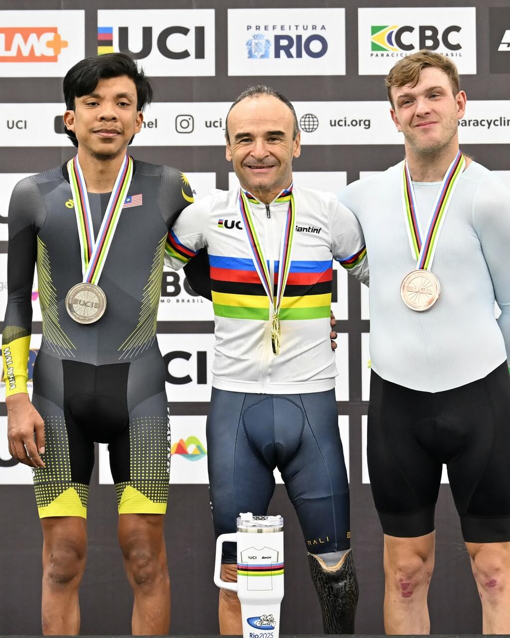 Ricardo Ten Argiles, oro e record del mondo nel chilometro da fermo ai mondiali su pista di paraciclismo di Rio 2025 ©SWpix.com