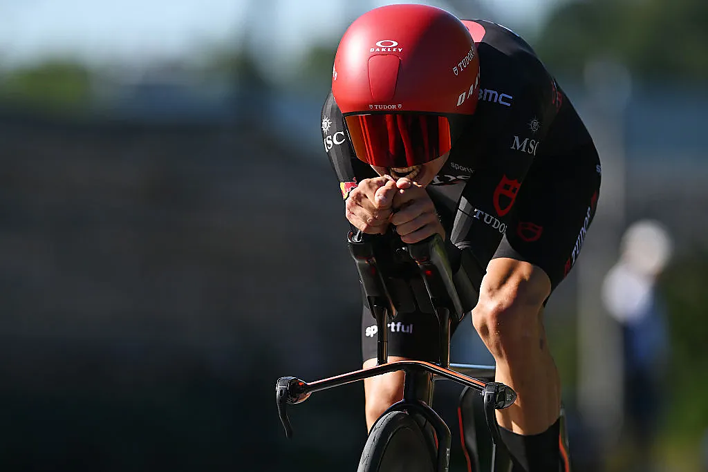 Marco Brenner (Tudor) durante la settima tappa del Tour de Pologne 2026 a Wieliczka ©Luc Claessen/Getty Images