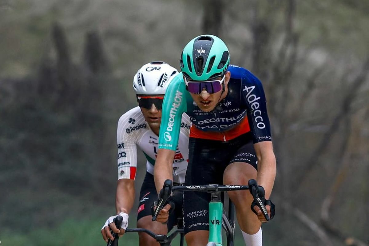 Seixas e Del Toro alla Strade Bianche 2026 © Luca Bettini