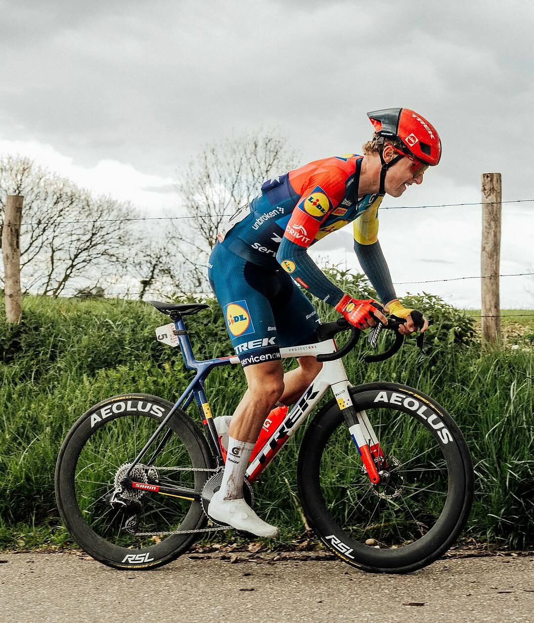 Albert Withen Philipsen durante l'ultima Amstel Gold Race, che ha chiuso ottavo ©cyclingimages
