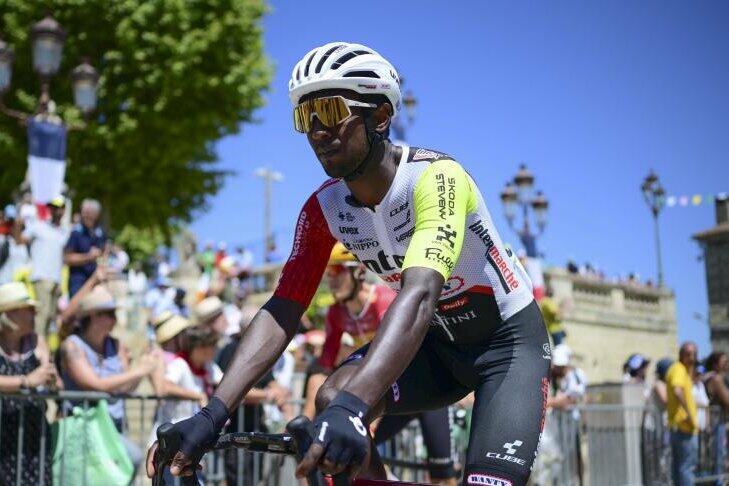 Biniam Girmay con la maglia dell'Intermarché-Wanty © Le Soir