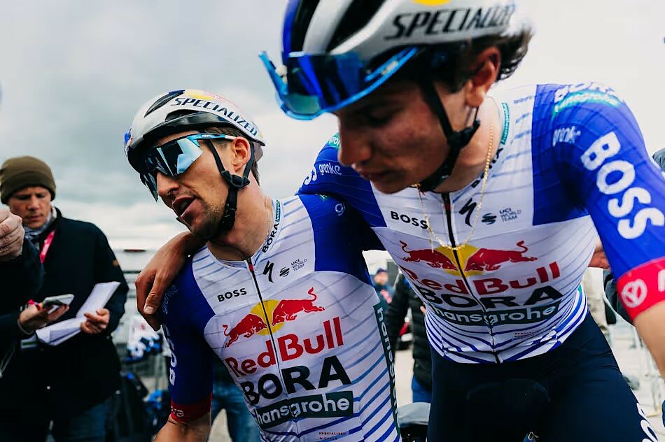 Jai Hindley e Giulio Pellizzari al Giro d'Italia 2026 © Twila Federica Muzzi / Red Bull Content Pool