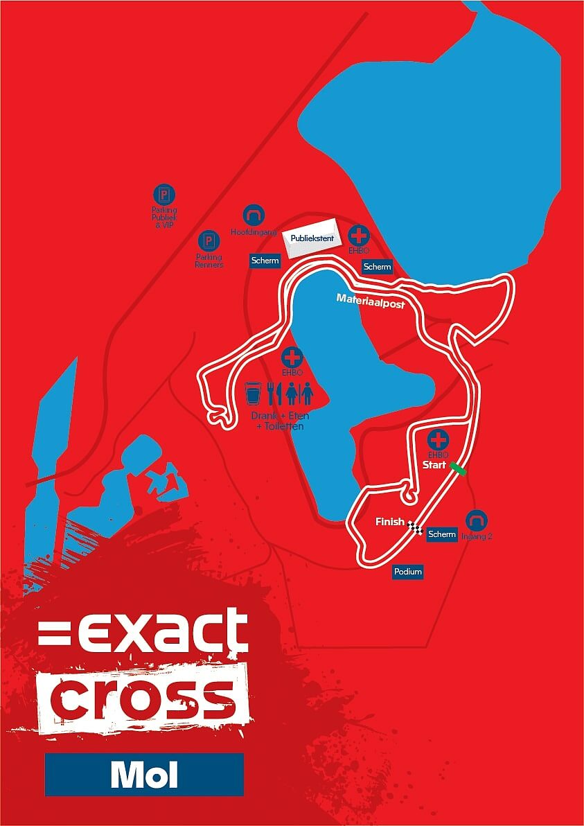 Il tracciato dello Zilvermeercross di Mol 2025 © Exact Cross