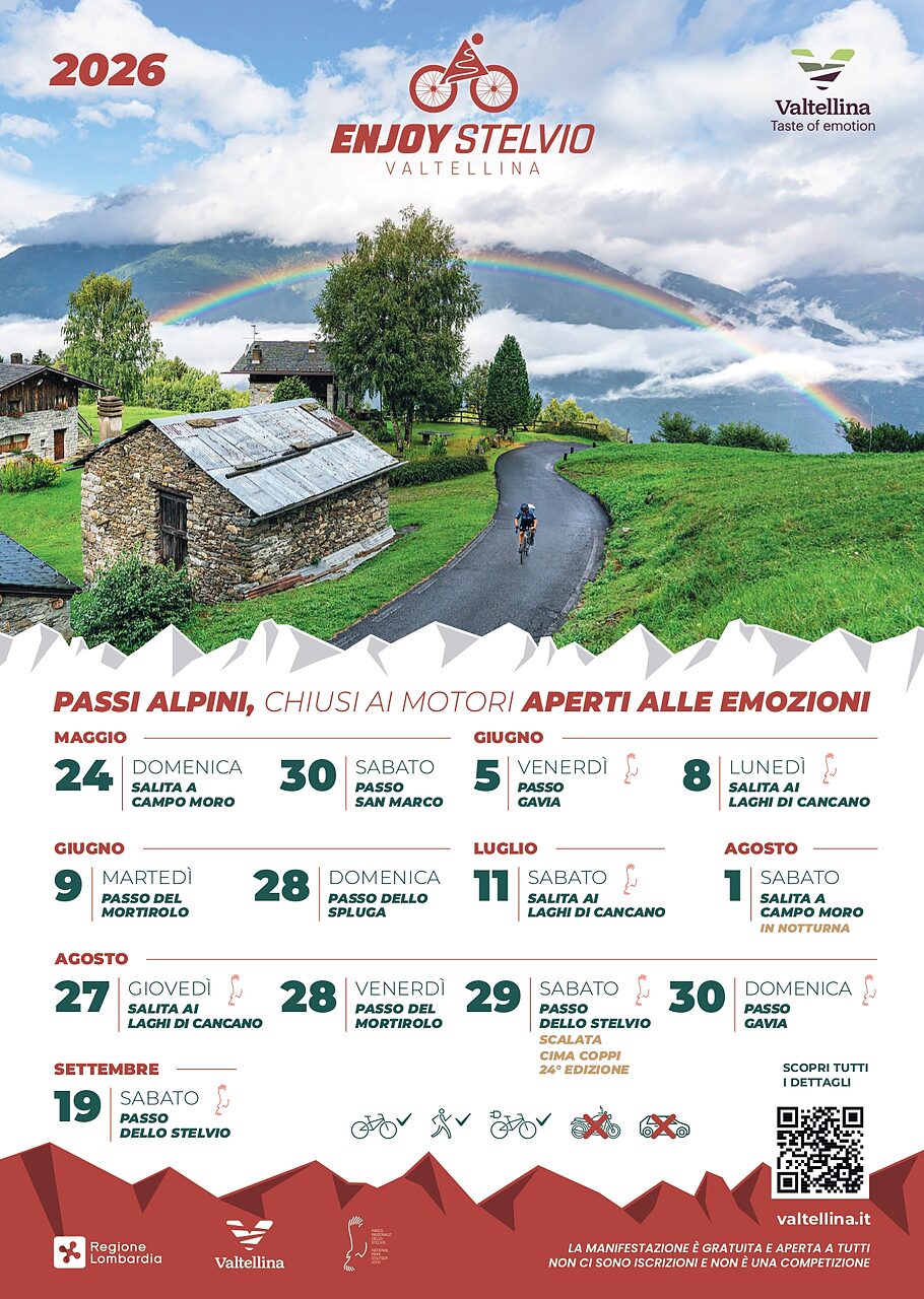 ENJOY VALTELLINA 2026: il calendario completo
