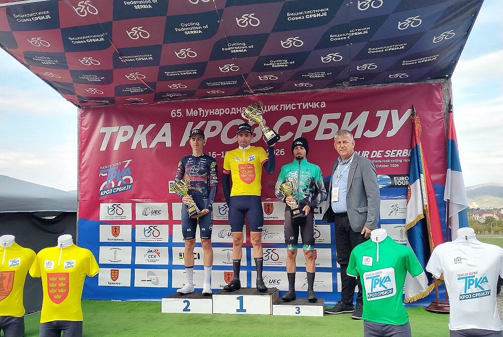 Il podio del Tour de Serbie