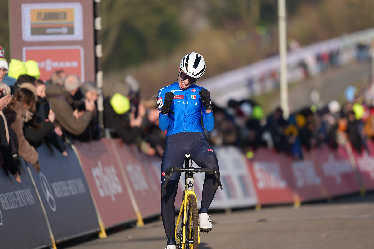 La vittoria di Giorgia Pellizotti a Hoogerheide ©UCI Cyclocross