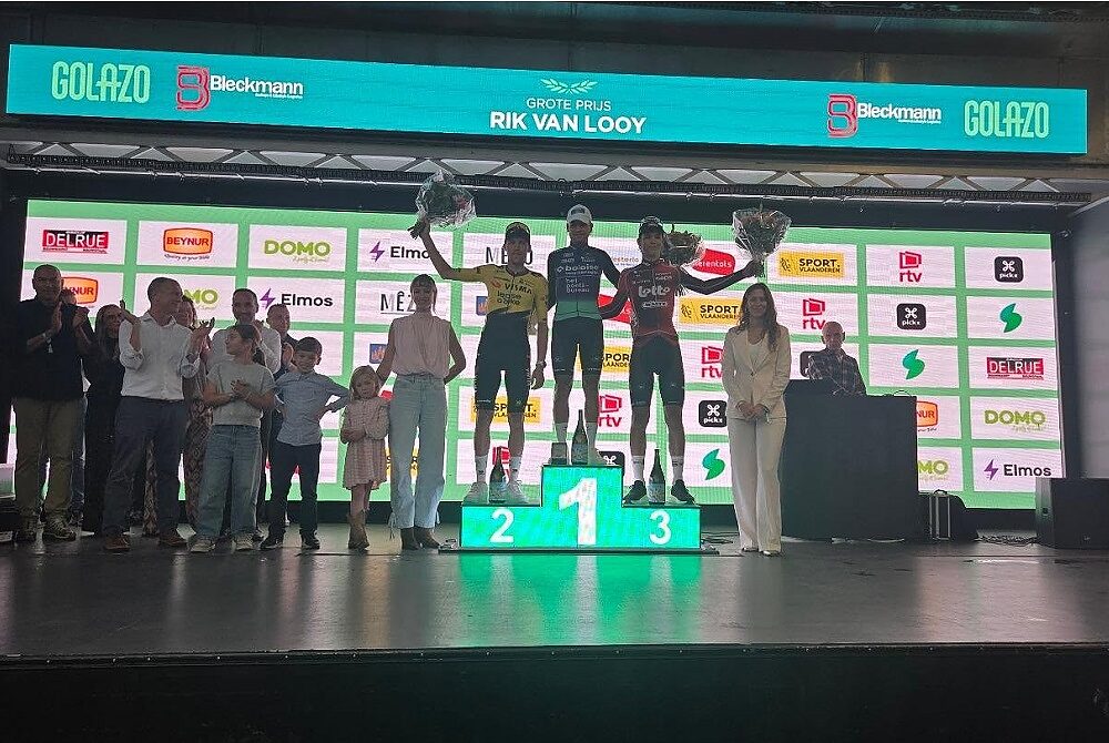 Il podio del GP Rik Van Looy