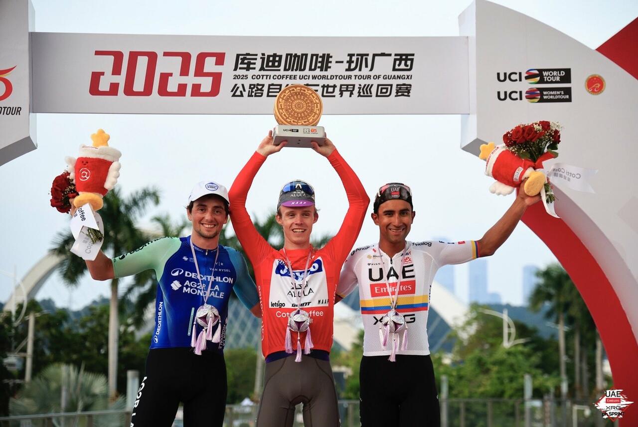 Il podio del Tour of Guangxi 2025