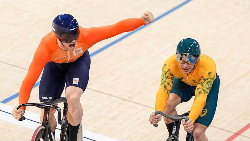 Matthew Richardson battuto da Harrie Lavreysen alle Olimpiadi di Parigi 2024