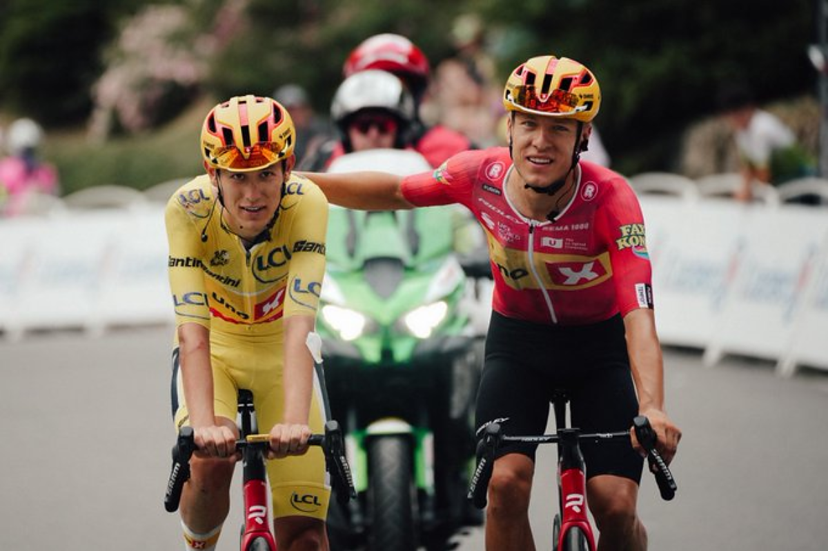 Torstein Træen al traguardo con Anders Halland Johannesen ©Tour de France