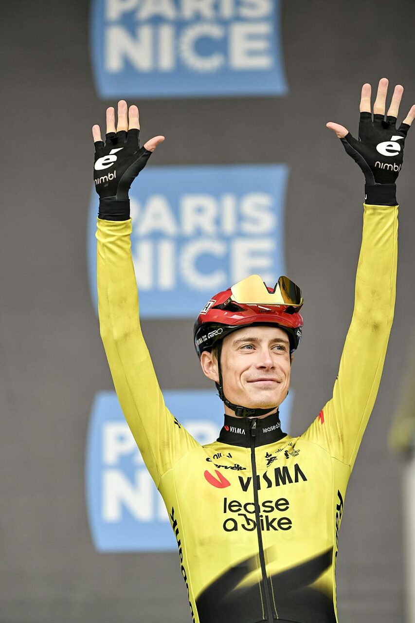 Jonas Vingegaard alla partenza della Parigi-Nizza 2026 (© ASO/Billy Ceusters)