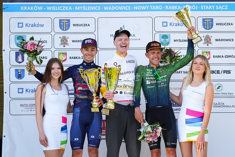 Il podio finale del Tour of Malopolska
