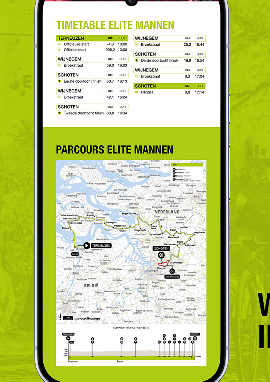 altimetria e planimetria dello Scheldeprijs 2026
