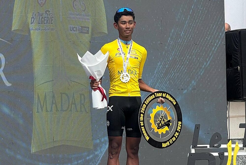 Il vincitore del Tour d'Algérie, Dimas Nur Fadhil Rizqi