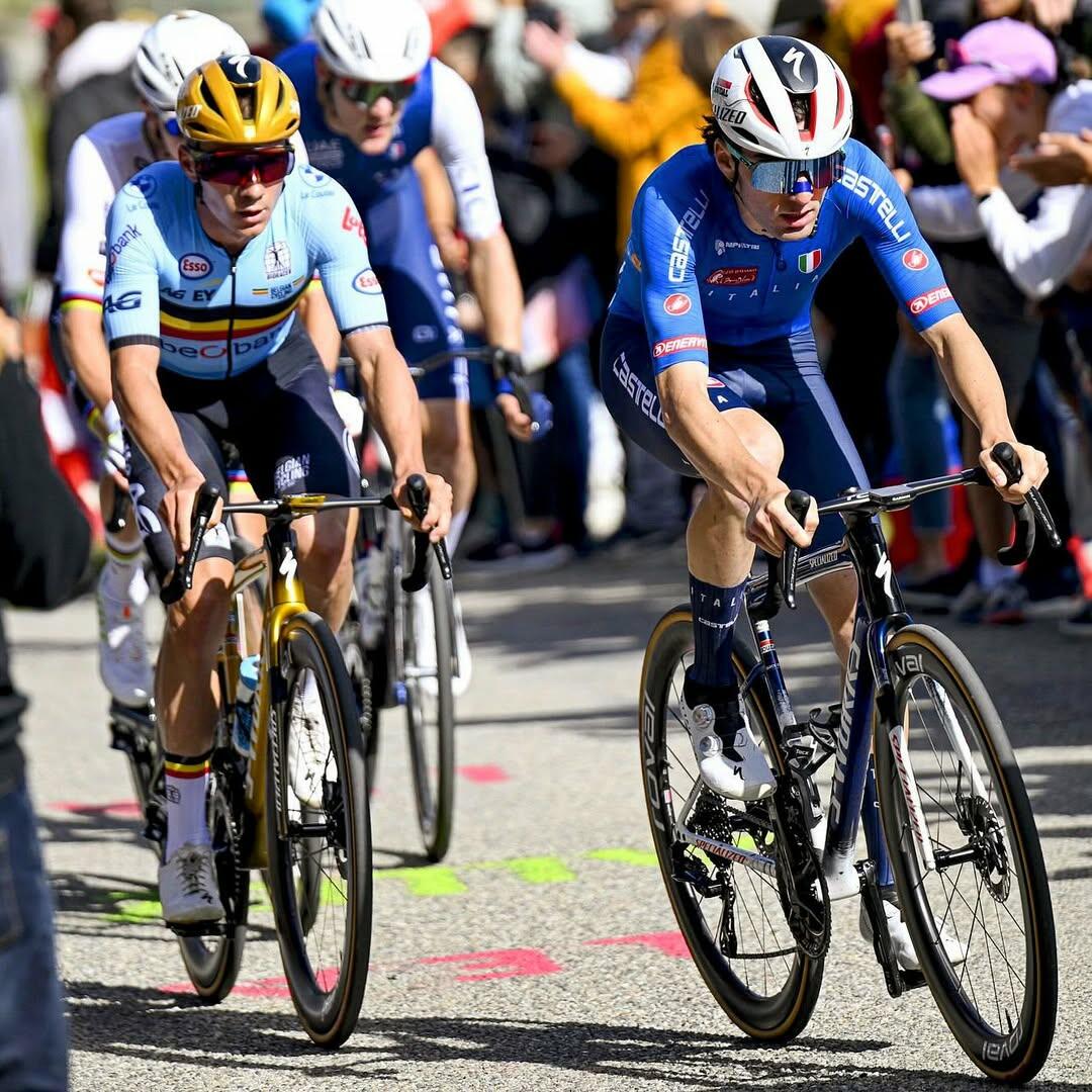 Garofoli ed Evenepoel all'Europeo © SprintCycling via IG @gianmarcogarofoli