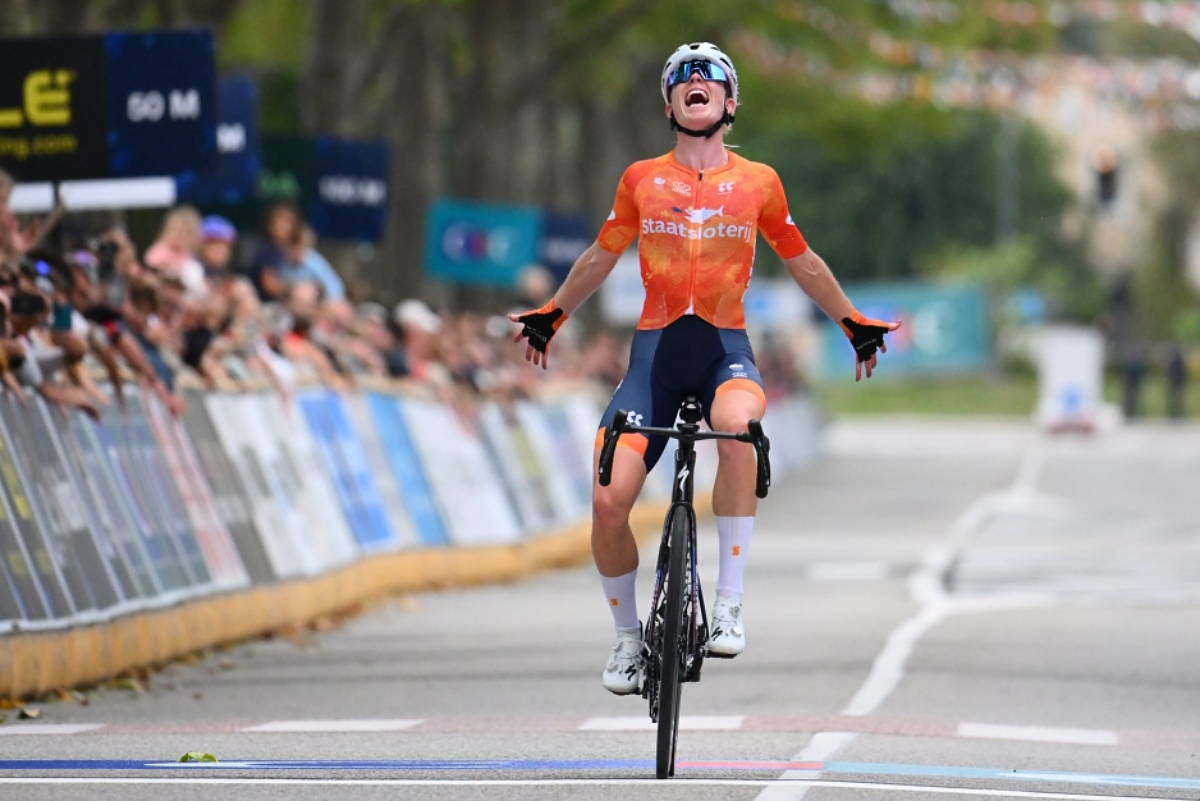 Demi Vollering, campionessa europea in carica, non ha mai vinto un mondiale ©KNWU