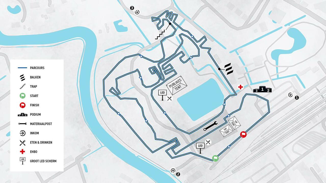 Il percorso del Rapencross di Lokeren © X2O Trofee