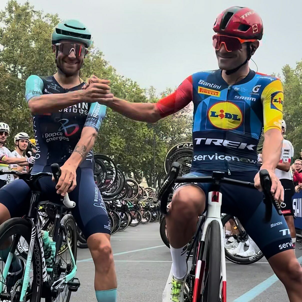 L'addio alle corse di Damiano Caruso e Jacopo Mosca al Gran Piemonte 2026 ©Gran Piemonte