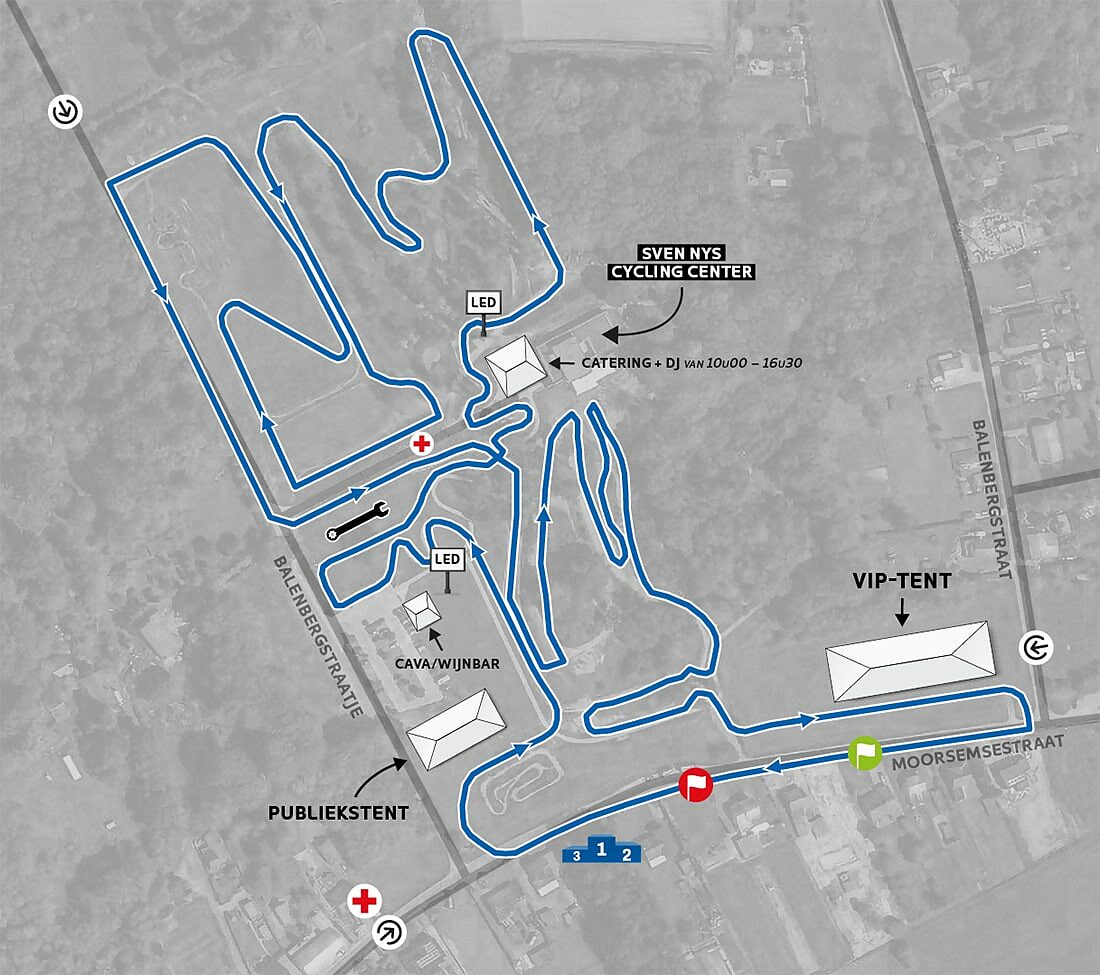 Il percorso dell'X2O Trofee di Baal 2025 © X2O Badkamers Trofee