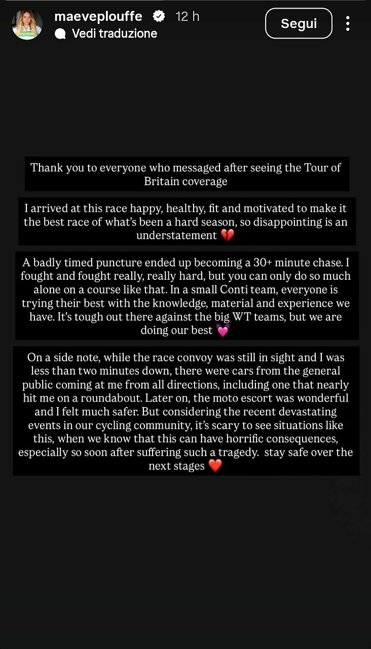 La story Instagram di Maeve Marie Plouffe